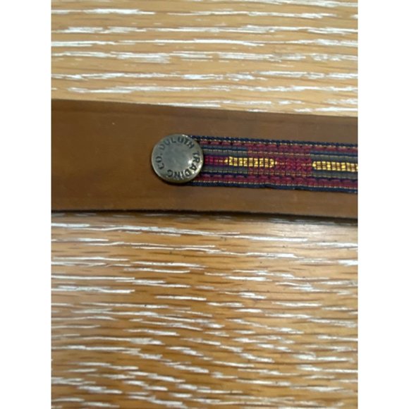 Duluth Men's Southwestern Embellished Leather Belt, Size 44 - Picture 3 of 3